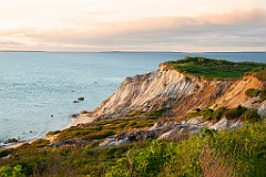 Cliffs of Moshup Beach on Martha's Vinyard Island in Massachuset
